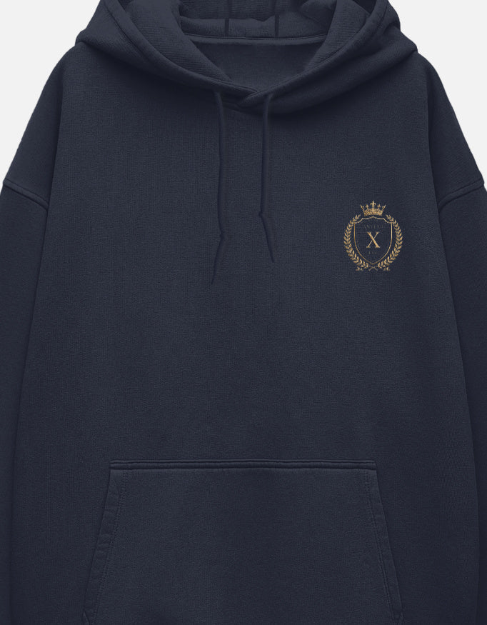 ANVEXO EXO - Midnight Gold Royal Crest Hoodie | Drop 01 - ANVEXO EXO