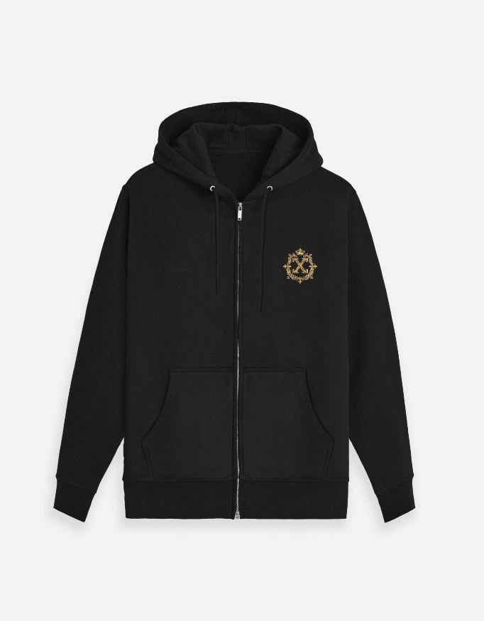 ANVEXO EXO Premium Black Zipper Hoodie | Unisex Winter Wear - ANVEXO EXO