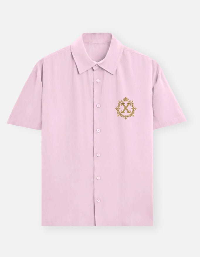 ANVEXO EXO - Royal Crest X Oversized Shirt | Light Baby Pink - ANVEXO EXO